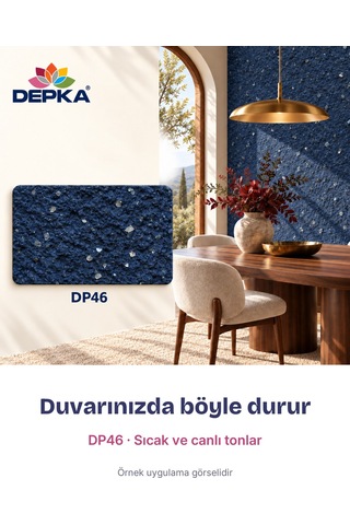 Depka Pamuk Sıva Dp46 2 Kg 7-8 M² İpek Sıva Alternatifi Isı Ve Ses Yalıtımlı Dekoratif Sıva