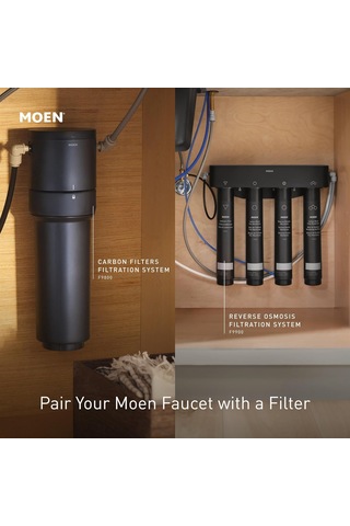 Moen F7660 Mat Siyah Sip Modern Tek Kolu Yüksek Ark İçecek Musluk Diğer