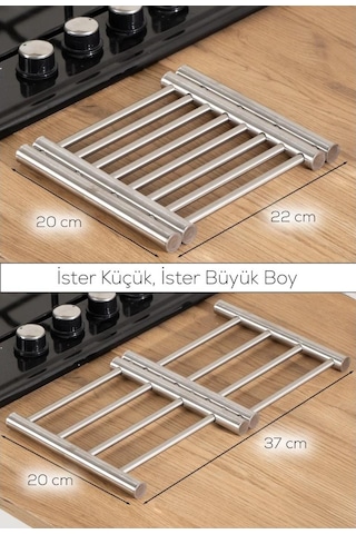 Açılabilir Büyük Nihale Metal Paslanmaz Çelik Ayarlanabilir Gri
