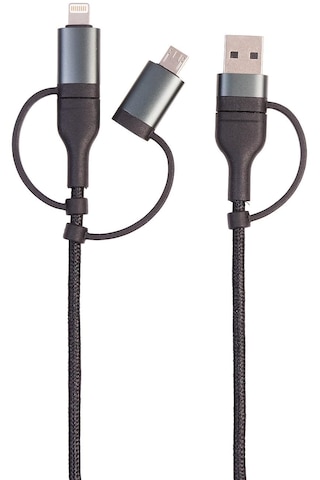 Abatech 6 In 1 Hızlı Şarj Ve Veri Kablosu Usb-a/c Usb-c/micro Usb, 3a/60w