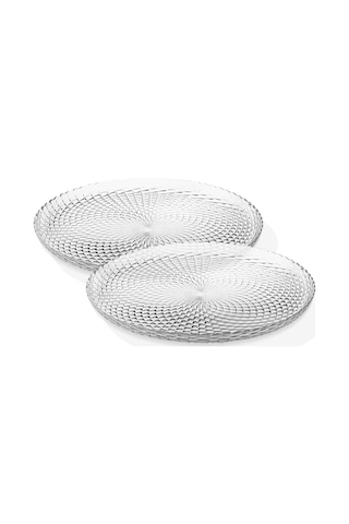 Aden - 2'li Servis Yemek Sunum Tabak 26 Cm Beyaz