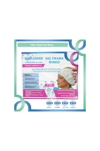 Med-Cover Hasta Saç Bakım/Temizleme/Yıkama Bonesi x 12