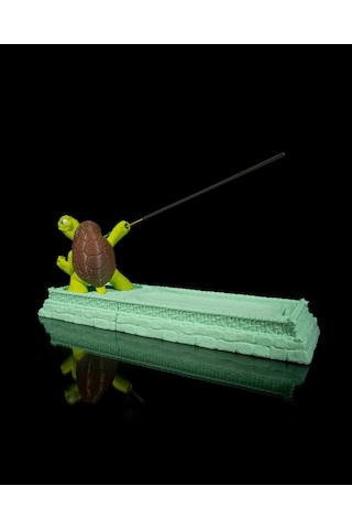 Kaplumbağa Figürlü Dekoratif Tütsülük 29x13x9 Cm - 3d Baskı