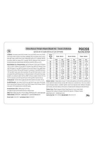 Alleva Natural Tavuk & Balkabağı Düşük Tahıllı Maxi Yetişkin Irk Köpek Maması 2 Kg