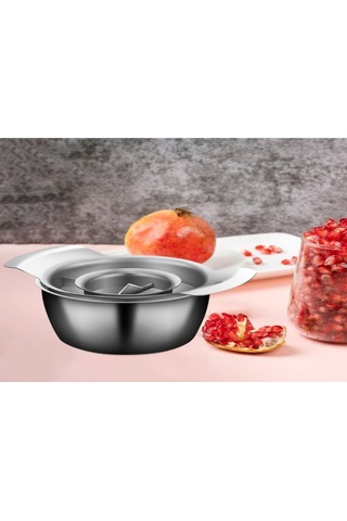 Reedark 2025 Çelik Nar Açıcı Seti: Nar Tohumu Ve Etini Almak İçin Çelik Kase + Ahşap Çekiç İle Zor Olmayan Kullanım Diğer