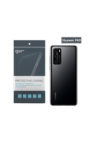 Hepsi Gor Huawei P40 Kamera Korumalı Ultra Slim Silikon Kılıf- 5775 Najmaddin Şeffaf
