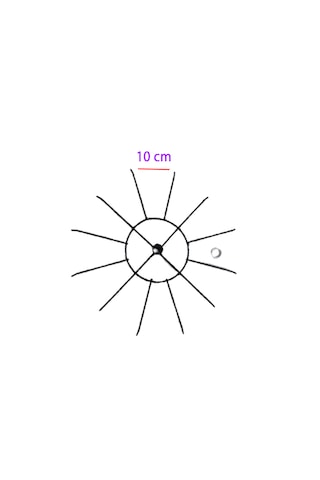 3 Katlı Tekerlekli, 12 Kancalı Bijuteri Standı, Aksesuar Standı Siyah