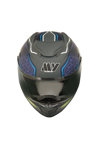 My Helmets Mks002-rgby Güneş Vizörlü Şeffaf Çene Açılır Motosiklet Kaskı Çok Renkli