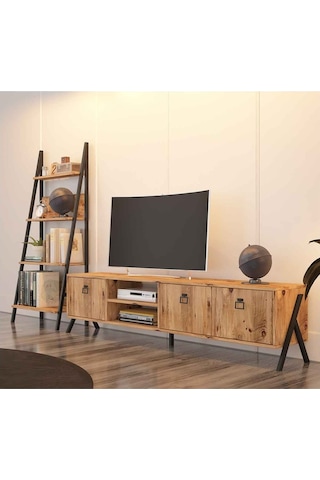Avmpark Yanke Tv 180 Atlantik Çam + Kitaplık