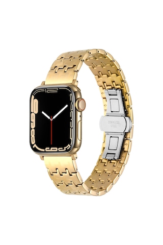 Watch 44mm Uyumlu Krd-82 Metal Zyl Kordon Gümüş