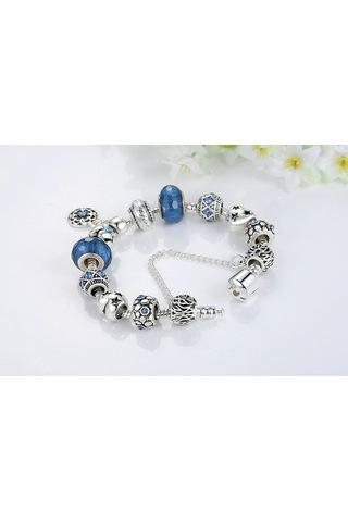 Charm Bileklik, Mavi Mother Charmlı, Si