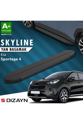 S-dizayn Kia Sportage 4 Skyline Siyah Yan Basamak 173 Cm 2016-2021 A+ Kalite