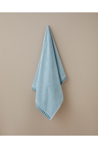 English Home Stripe Edge Pamuk Banyo Havlusu 70x140 Cm Mint Mint
