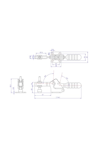 Goodhand Gh-21502-b Yatay Geçiş Kelepçesi 150 Kg Kapasiteli Düz
