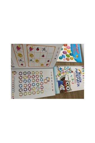 Matematik, Çizgi Çalışmları Ve Dikkat Düşünme Becerileri Seti 4-6 Yaş / 4 Kitap - 301 Sayfa