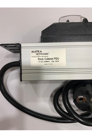 Matra Pdu 6'Lı Sigortalı Rack Tipi Gurup Priz