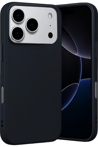 Apple Uyumlu iPhone 17 Pro Max Kılıf Nano Lansman Silikon Kapak Siyah