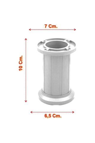 Jumbo Mobilya Ayağı 10 Cm - Koltuk, Kanepe, Dolap Ve Baza İçin, Ayarlanabilir, 200 Adet Kirli Beyaz