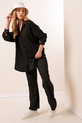 Bigdart 5858 Örme İkili Takım - Siyah 001