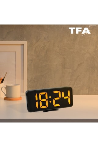 TFA 60.2027.01 Alarmlı Dijital Saat Termometre