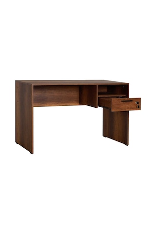 Adoremobilya Concept Kilitli Çekmeceli Çalışma Masası - Oslo Ceviz Oslo Ceviz