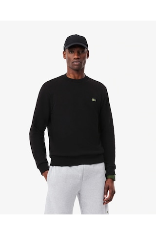 Lacoste Basic Regular Fit Sweatshirt Siyah