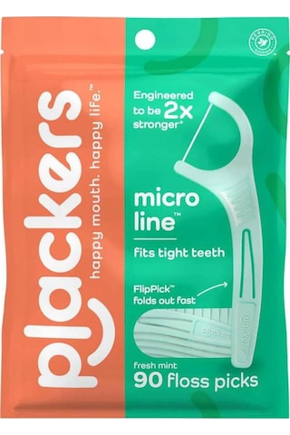 Plackers Micro Line Çatal Diş İpi Kürdanlı 90 Adet