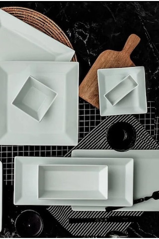 Güral Porselen Merid 15x10x5 Cm Kayık Tabak Mer15ky 1 Adet - Beyaz