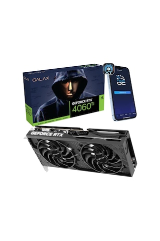 Galax NVIDIA GeForce RTX 4060 Ti 46ISL8MD8COC 1-Click OC 8 GB GDDR6 128 Bit Ekran Kartı