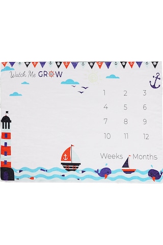 Vkemall Bebek Anı Battaniyesi - İlk Yıl Hatırası İçin Özel Fotoğraf Aksesuarı DiğER