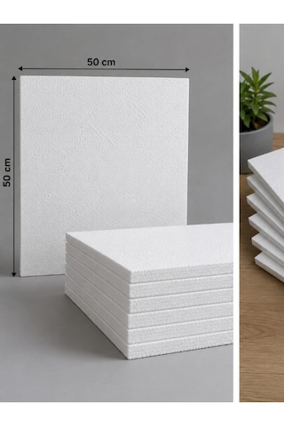 16 Dns Eps Strafor Köpük Levha 30 Mm 3 Cm 50x50 Cm 10 Adet