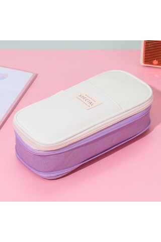 Aurora Büyükkapasiteli Çok Fonksiyonlu Kalemçantasıçok Katmanlıbasit Mor