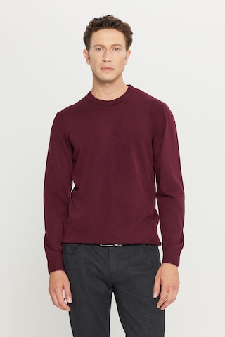 AC&Co / Altınyıldız Classics Altinyildiz Classics Erkek Bordo Standart Fit Normal Kesim Bisiklet Yaka Triko 4A4923100001BRDXXL Bordo