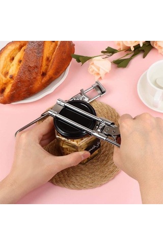 Şişe Açacağı, Ayarlanabilir Çok İşlevli Paslanmaz Çelik Konserve Açacağı, Manuel Konserve Açacağı Mutfak Aksesuarı, Kolay Açılan Ayarlanabilir Konserve Açacağı Pl Diğer