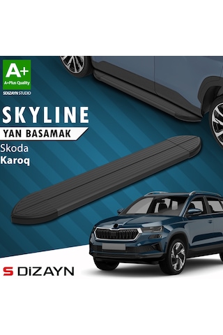 S-dizayn Skoda Karoq Skyline Siyah Yan Basamak 173 Cm 2018 Üzeri A+ Kalite