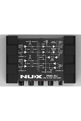 Nux Pmx-2U Çoklu Kanal Mini Mikser