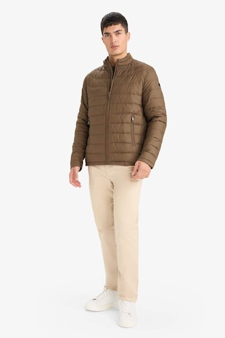 Defacto Su İtici Kaz Tüyü Slim Fit Dar Kesim Dik Yaka İç Cep Detaylı Fermuarlı Cepli Mont G2850ax25wnkh154 Haki-kh154