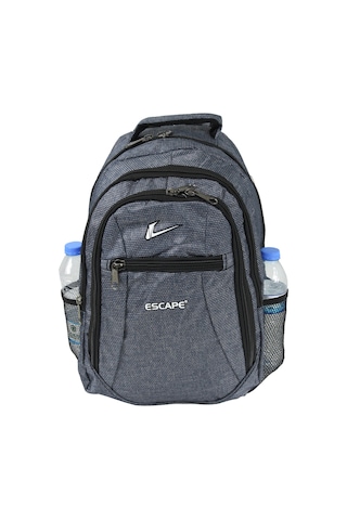 Escape Esc 307 Çizgili Polyester Kumaş Sırt Çantası Lacivert