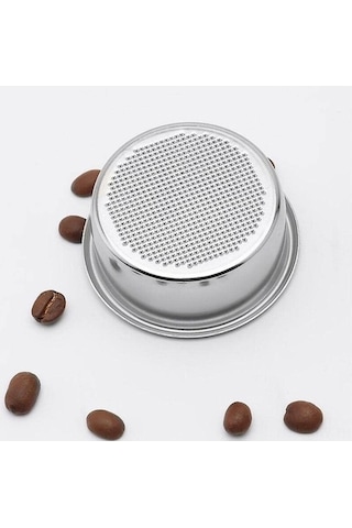 Flybuy Ahşap Saplı Paslanmaz Çelik Espresso Filtre Sepeti - Profesyonel Kahve Ekipmanı, Yedek Parça, 51mm Uyumluluk Diğer