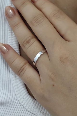 Chavin 3 Mm. Çelik Ayarlanabilir Gri Bayan Yüzük Eu30by