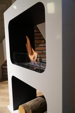 Rehome Korflame Camino Bacasız Şömine Beyaz