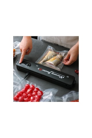 Zensaas41 Vacuum Sealer Gıda Vakum Ve Mühürleme Makinesi 10 Plastik Poşet Hediyeli Zensaa56 Renkli