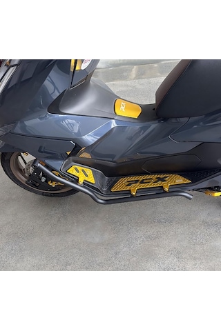 Honda Pcx 125 2025-2026 Koruma Demiri Basamak Paspas Seti Metal Modifiye Titanyum Renk Titanyum