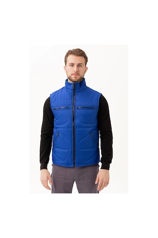 Melesa Kışlık İş Ve Outdoor Yelek - Suya Dayanıklı, Çok Cepli Saxmavi