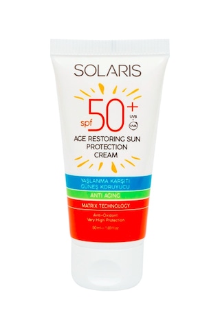 Solaris Güneş Kremi Yaşlanma Karşıtı SPF 50+ 50 ML