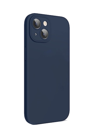 Apple Uyumlu iPhone 13 14 Kılıf First Premiums Silikon Kapak Lacivert