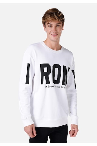 Colin's Colins Comfort Fit Erkek Baskılı Beyaz Sweatshirt Cl1067465 Q1.v2 Ofw Beyaz