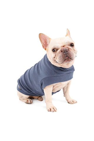 Xindoker Yumuşak Ve Esnek Kedi/köpek Kıyafeti - Kışlık Sıcak Tutan Polyester Kazağı Mavi