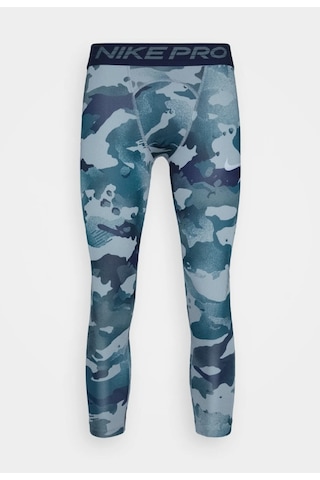 Nike Pro 3/4 Camo Printed Erkek Compression Tayt Spor Erkek Tayt Cz1229-019 Yeşil