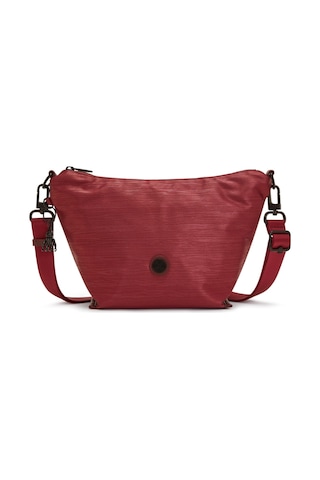 Kipling KIPLING Malika Küçük Boy Omuz Çantası BORDO MUZE + WINE